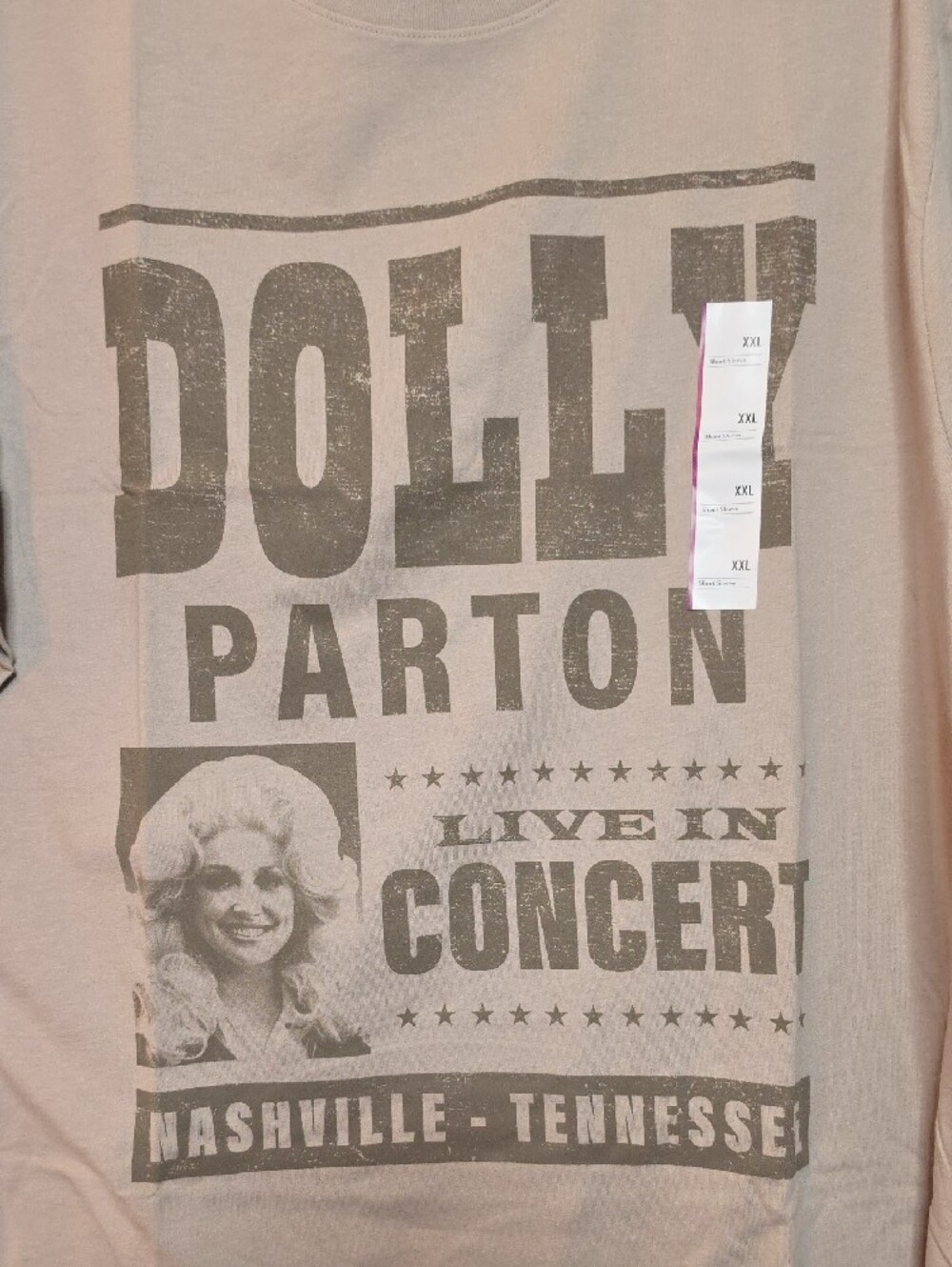 Goodfellow & Co Beige Dolly Parton Graphic Short Sleeve Tee - Picture 2 of 4